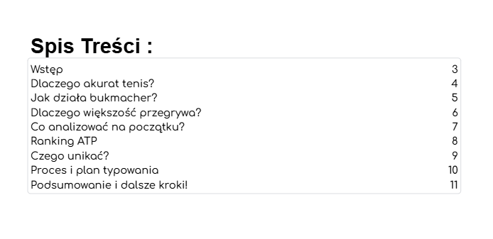 Jak zarabiać na tenisie? Poziom: Początkujący